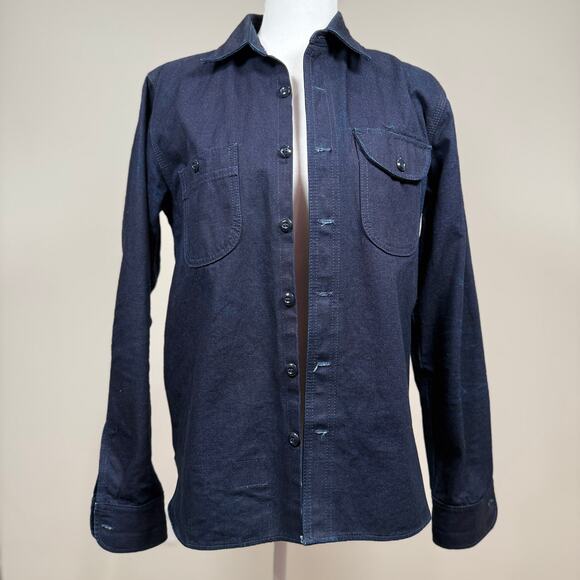 Rogue Territory Work Shirt - Indigo Selvedge Canvas - Size M - Picture 1 of 9